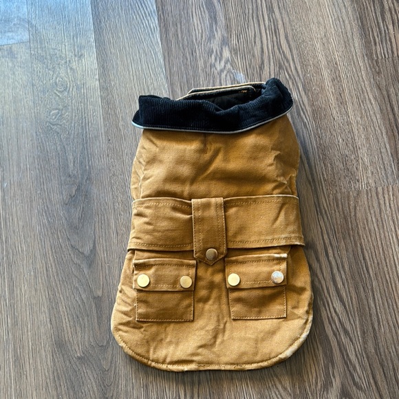 Stylish Tan Dog Jacket - Picture 1 of 5